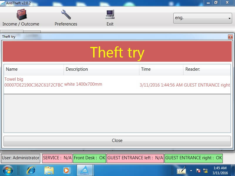 AntiTheft Software, Antitheft Software Radio Frequency Identification